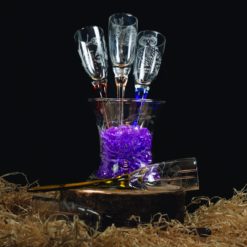 🥂 Flûtes à champagne sans pied "Faune Sauvage"